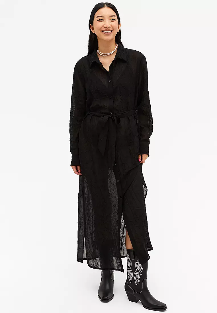 Monki midi shirt dress outlet