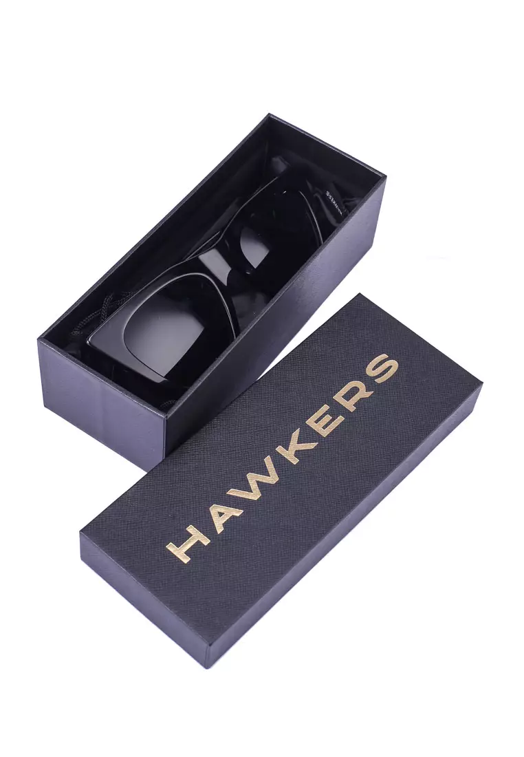 HAWKERS Black HYPNOSE Sunglasses for Men and Women. Official Product Designed In Spain