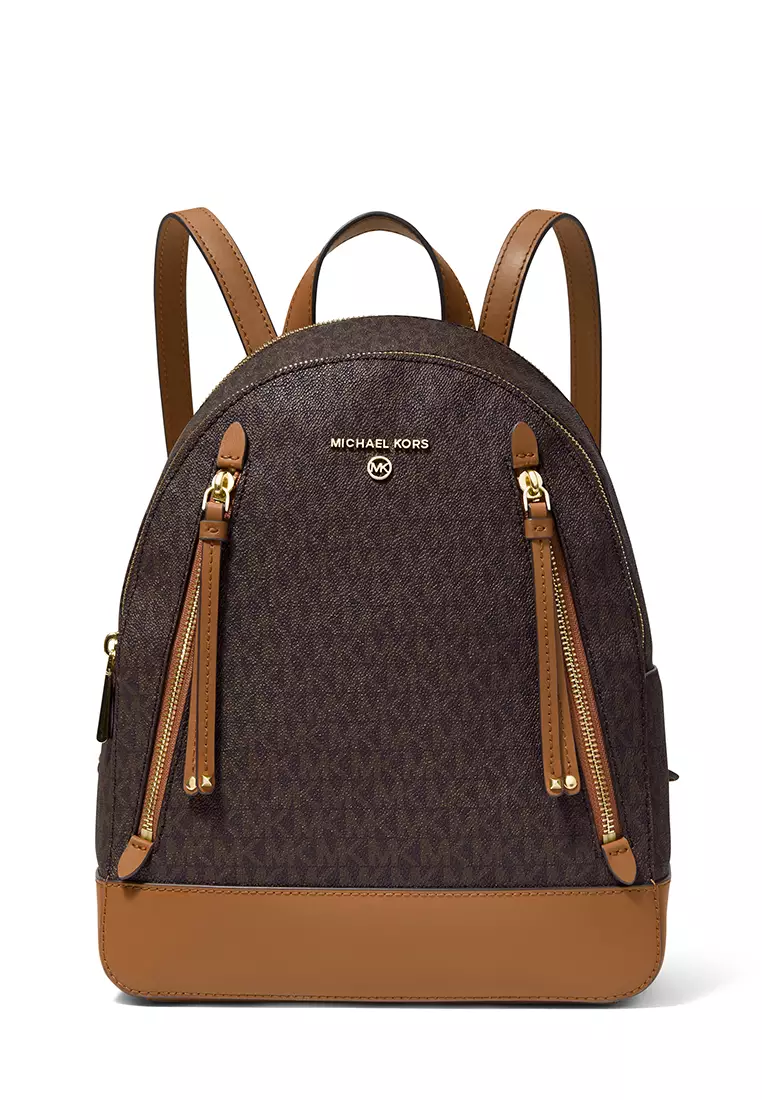 Jual Michael Kors Brooklyn Medium Logo Backpack Original 2024