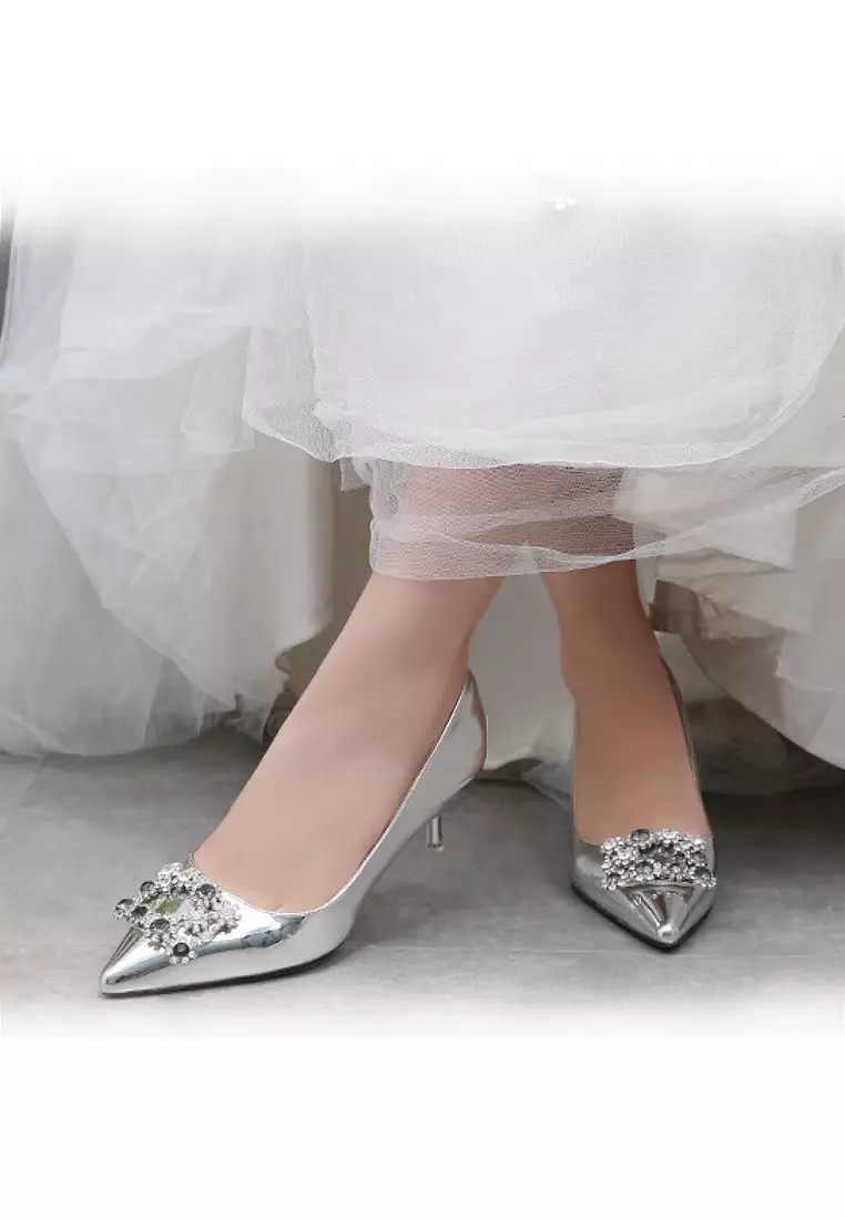 5.5cm Metallic Evening and Bridal Shoes VP8188