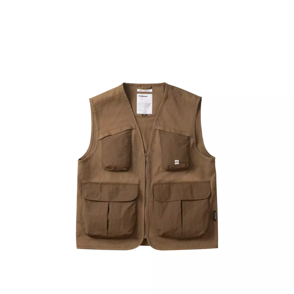 Bodypack Plutone Fishing Vest Jacket - Brown