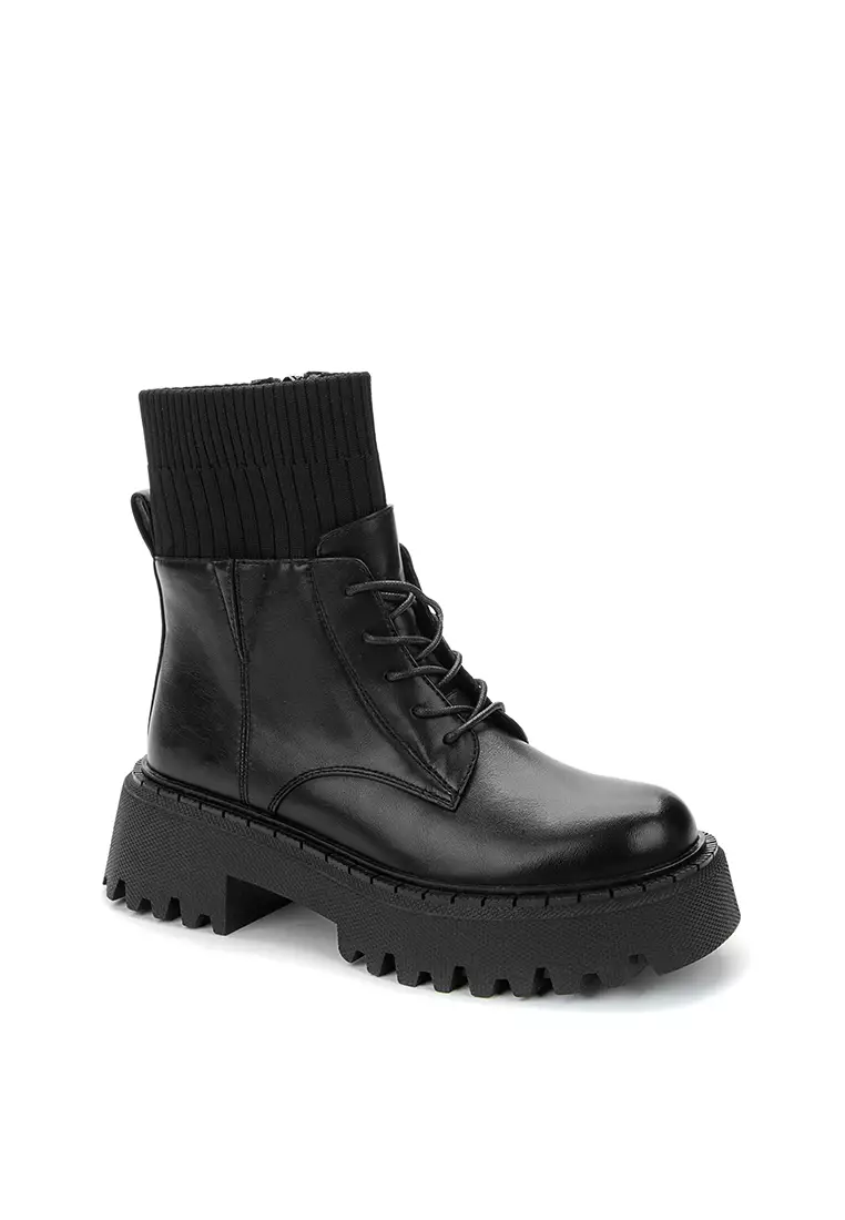 Buy Betsy Zara Lace Up Ankle Boots 2024 Online ZALORA Singapore