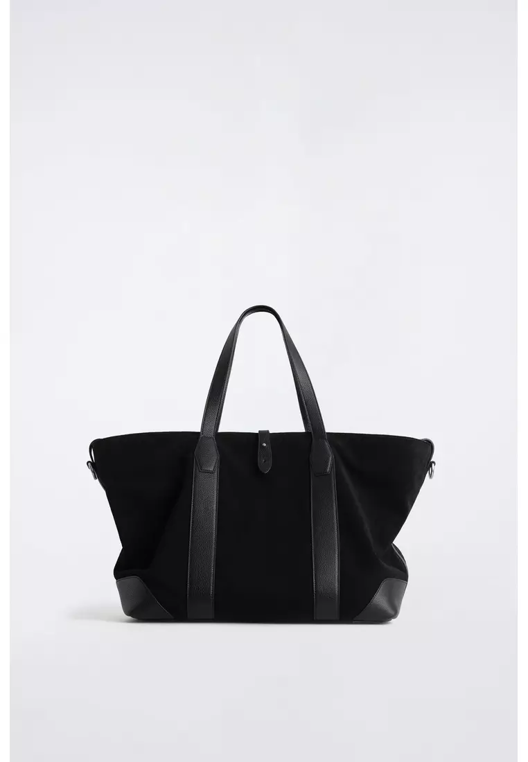COS WEEKENDER TOTE BAG SUEDE トートバッグ Buy COS WEEKENDER TOTE BAG - SUEDE 2026 Online | ZALORA
