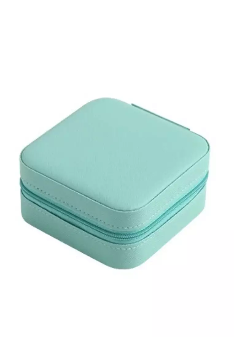 TWEED JEWELLERY BOX TEAL