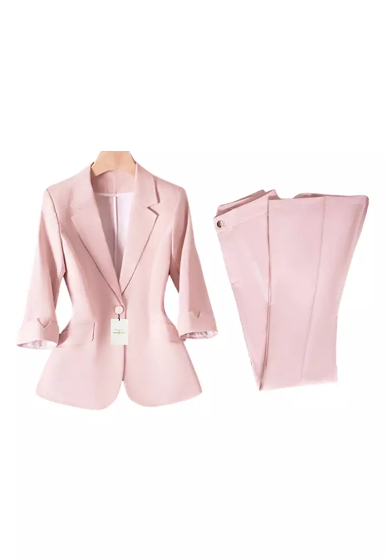HAPPY FRIDAYS Simple thin Suit Set YGH-EY8906set