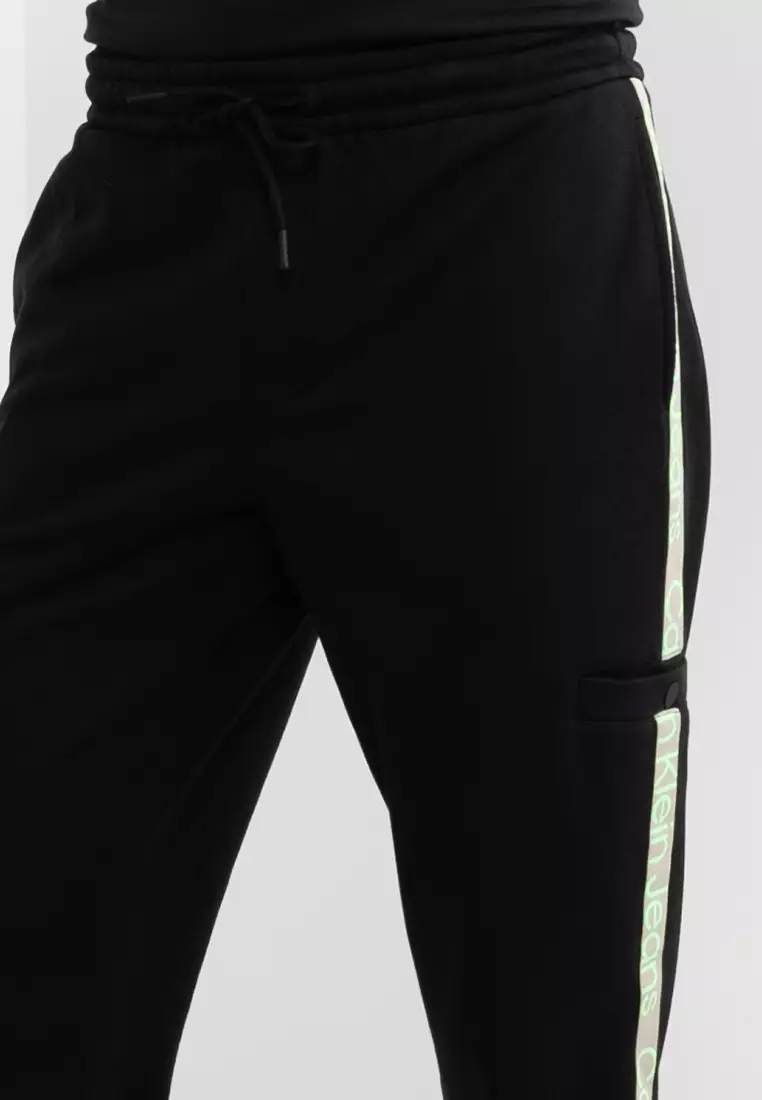 Calvin Klein Cut Off Logo Taping Sweatpants Calvin Klein Jeans