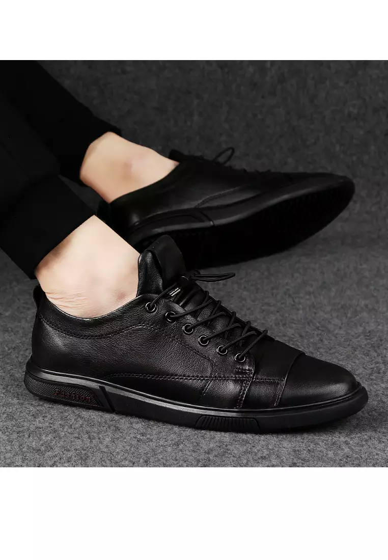 Grain Leather Drawstring Sneaker YY1968