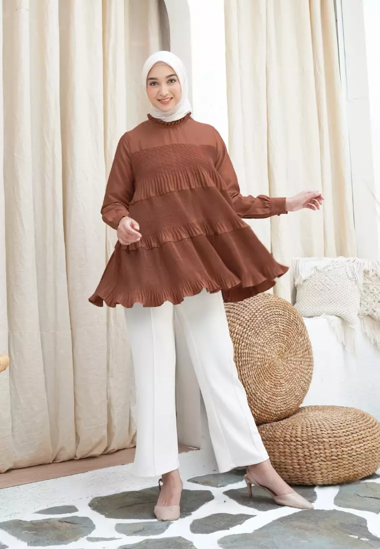 Cassie Blouse - Cocoa