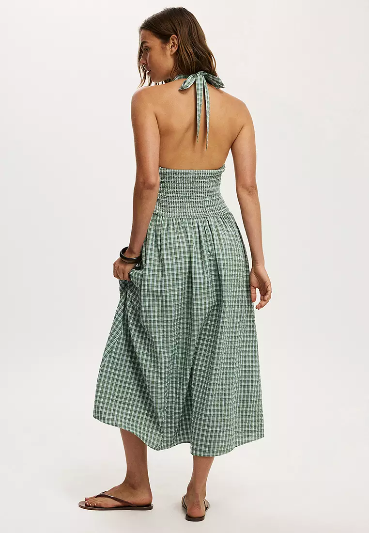 Kaity Halter Midi Dress