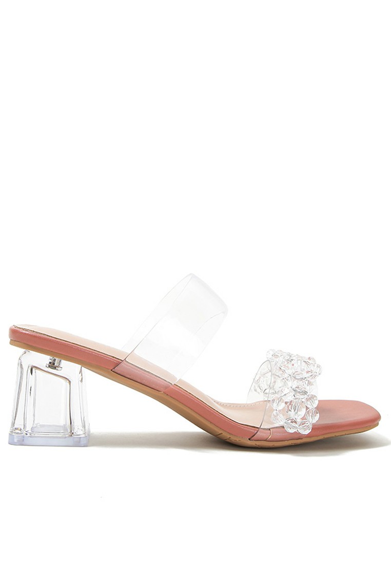 Rhinestone Strap Crystal Heel Sandal YLT-Y14