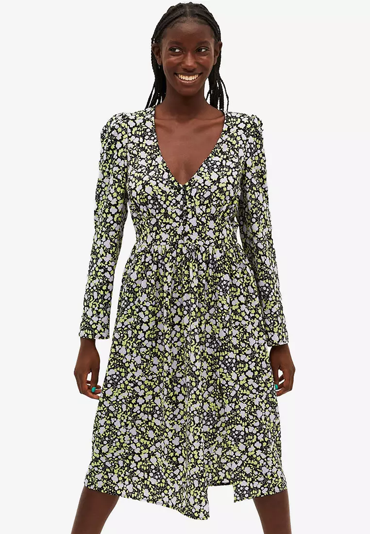 Monki sales wrap dress