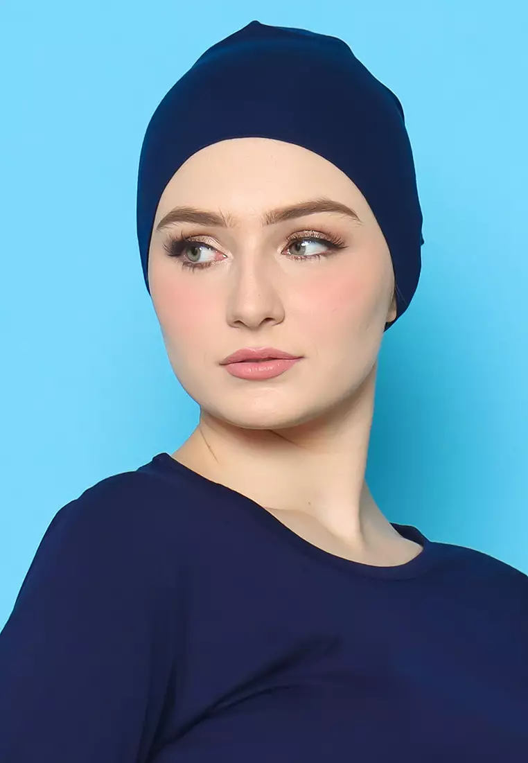 JV Hasanah Ciput Rayon Navy | Ciput Polos Rayon Adem