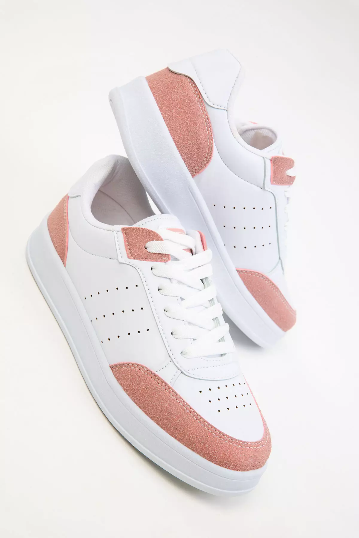 White-Powder Women's Sneakers 20359