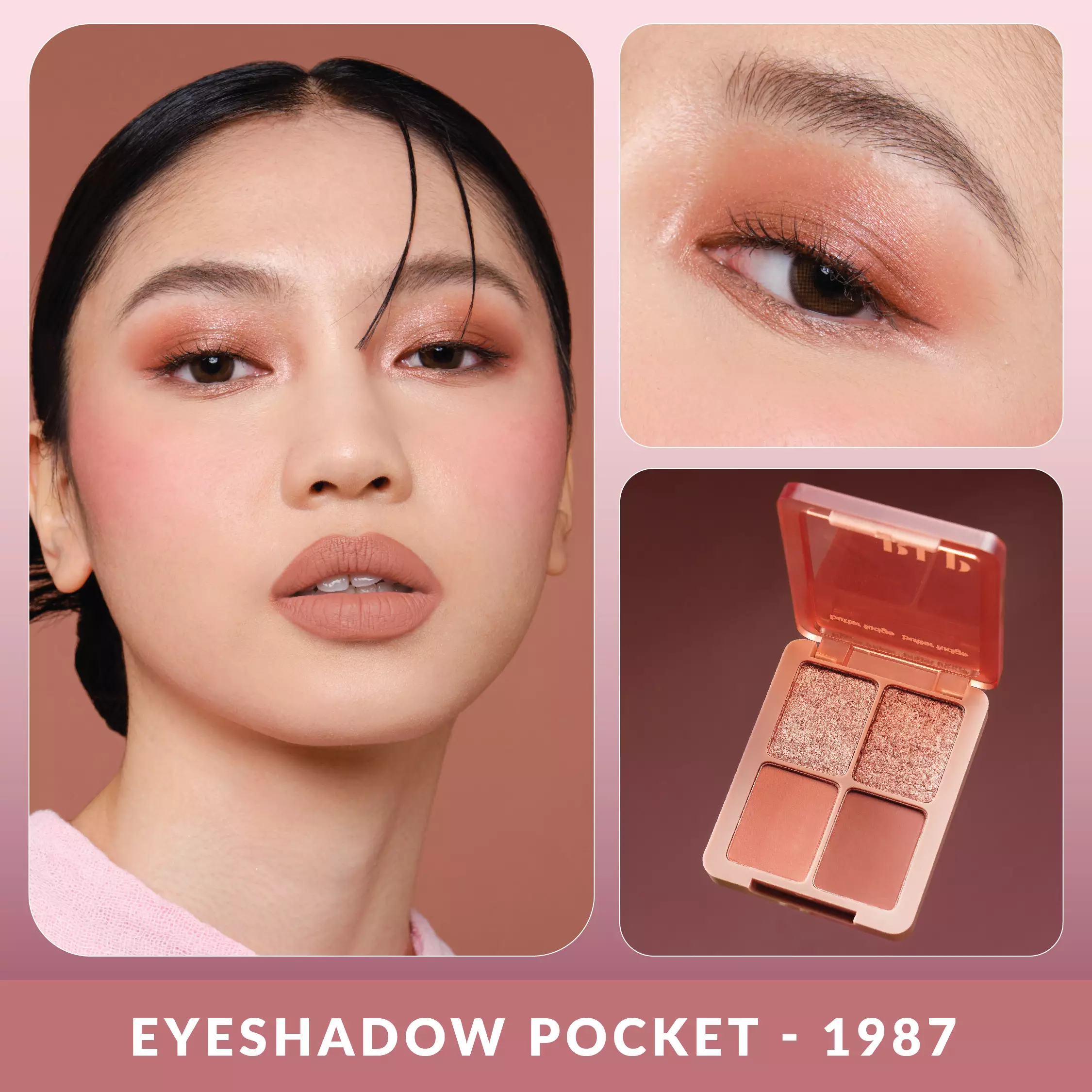 BLP - Eyeshadow Pocket - 4 Colors - Butter Fudge Collection (1987)