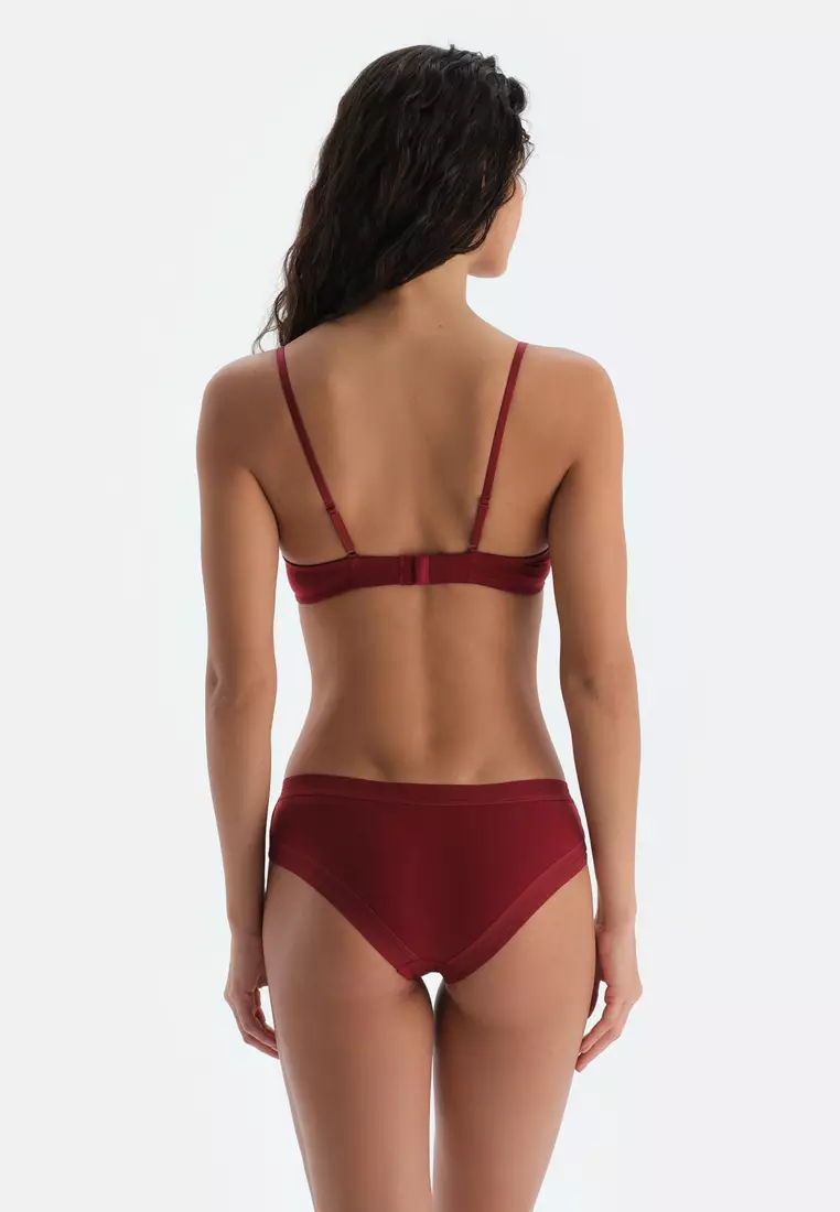 DAGİ Fuchsia Bralettes, Removable Padding, Non-wired, Swimwear for