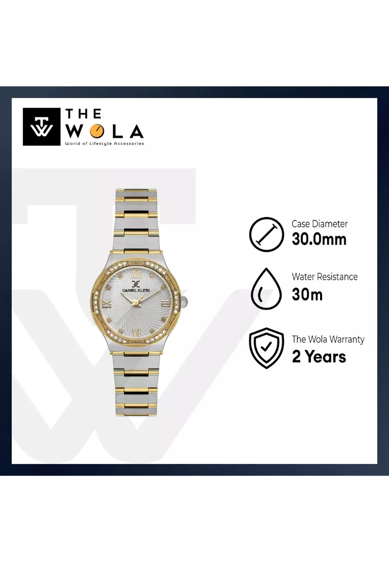 Women Analog Gold Stainless Steel Watch DK.1.14101-3