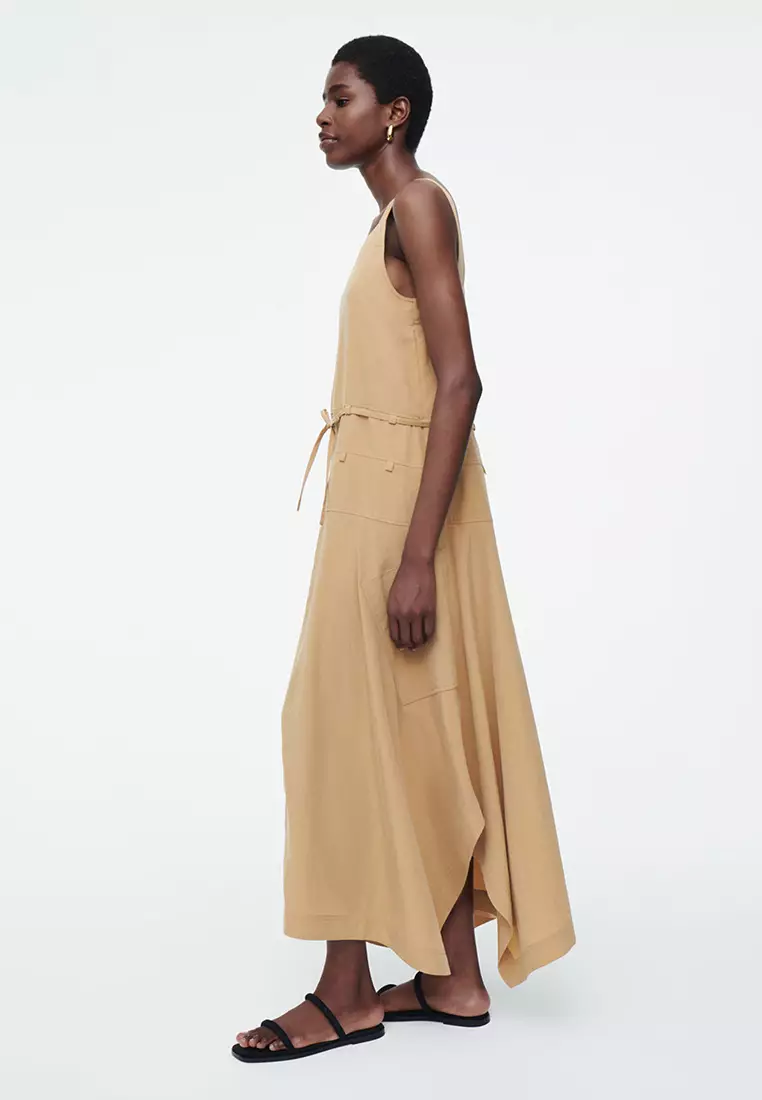 Buy COS Asymmetric Parachute Maxi Dress 2025 Online | ZALORA