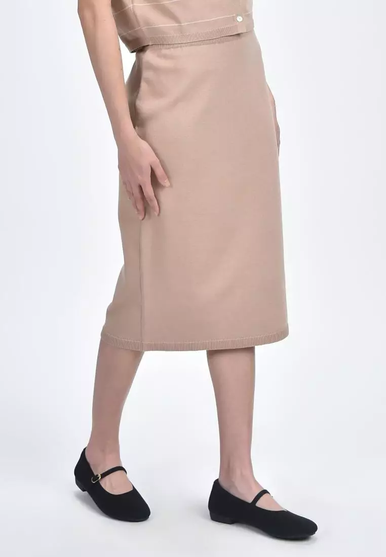 Women's Knit Midi Skirt