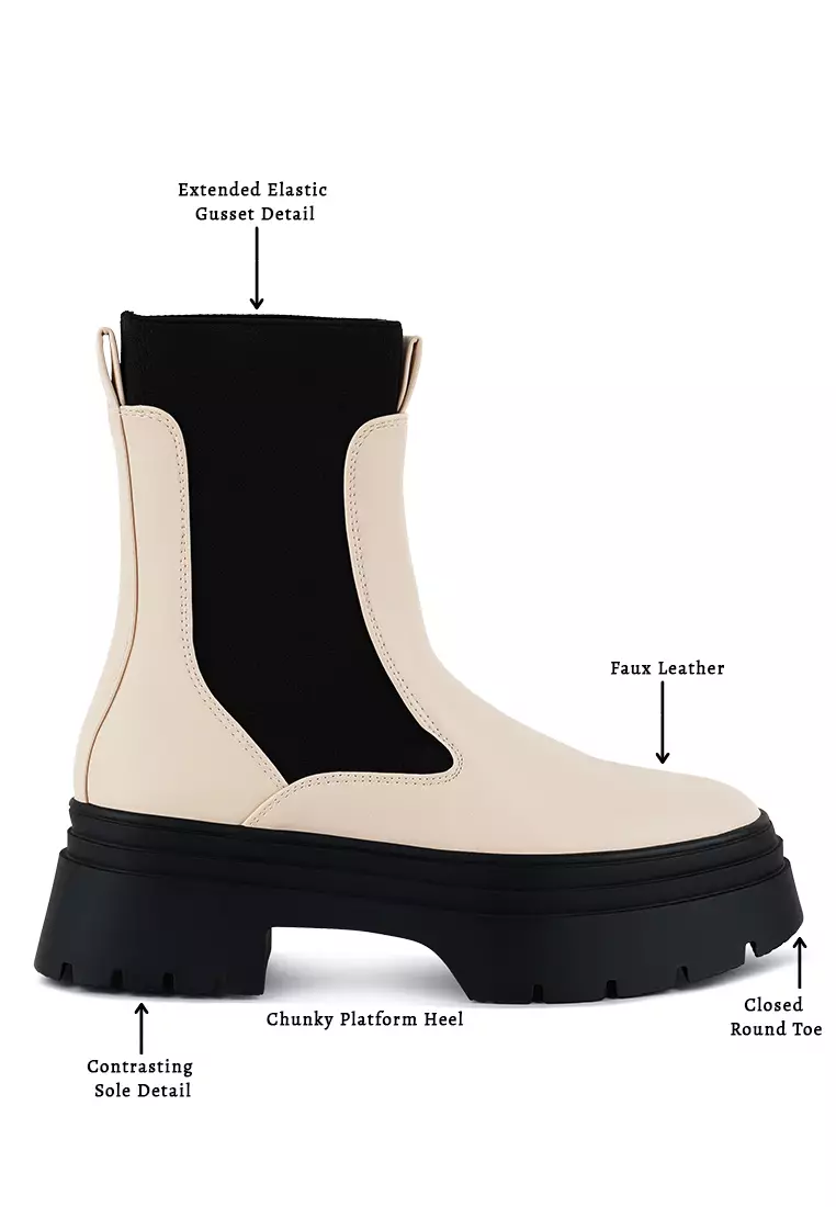 Chelsea boots white new arrivals sole