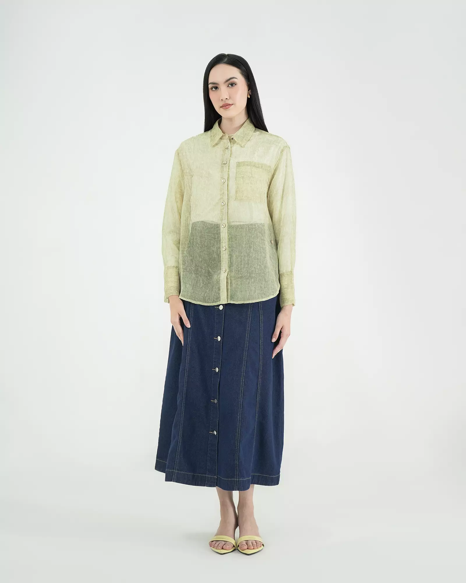 Geulis.id EVION SHIRT - Lime