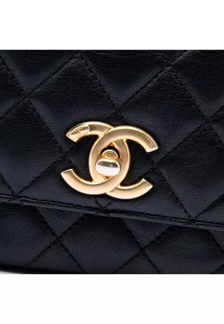 Pre-Loved Chanel Medium Quilted Lambskin Private Affair Camellia Flap