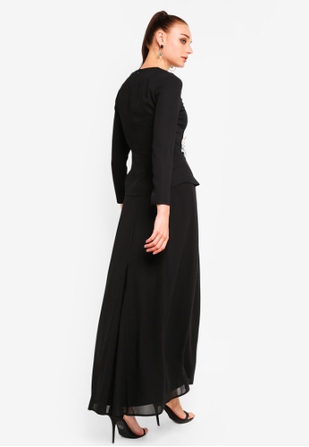 Buy Embellished Kebaya Set from Zalia in Black at Zalora