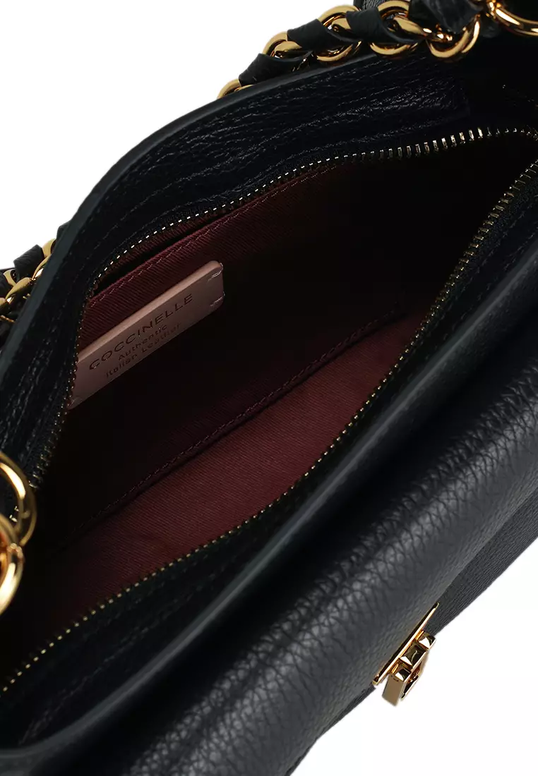 Sac à Main Coccinelle Femme Beat Generation - Petite Taille, épaule, Cuir Et Métal, Neuf Avec étiquettes