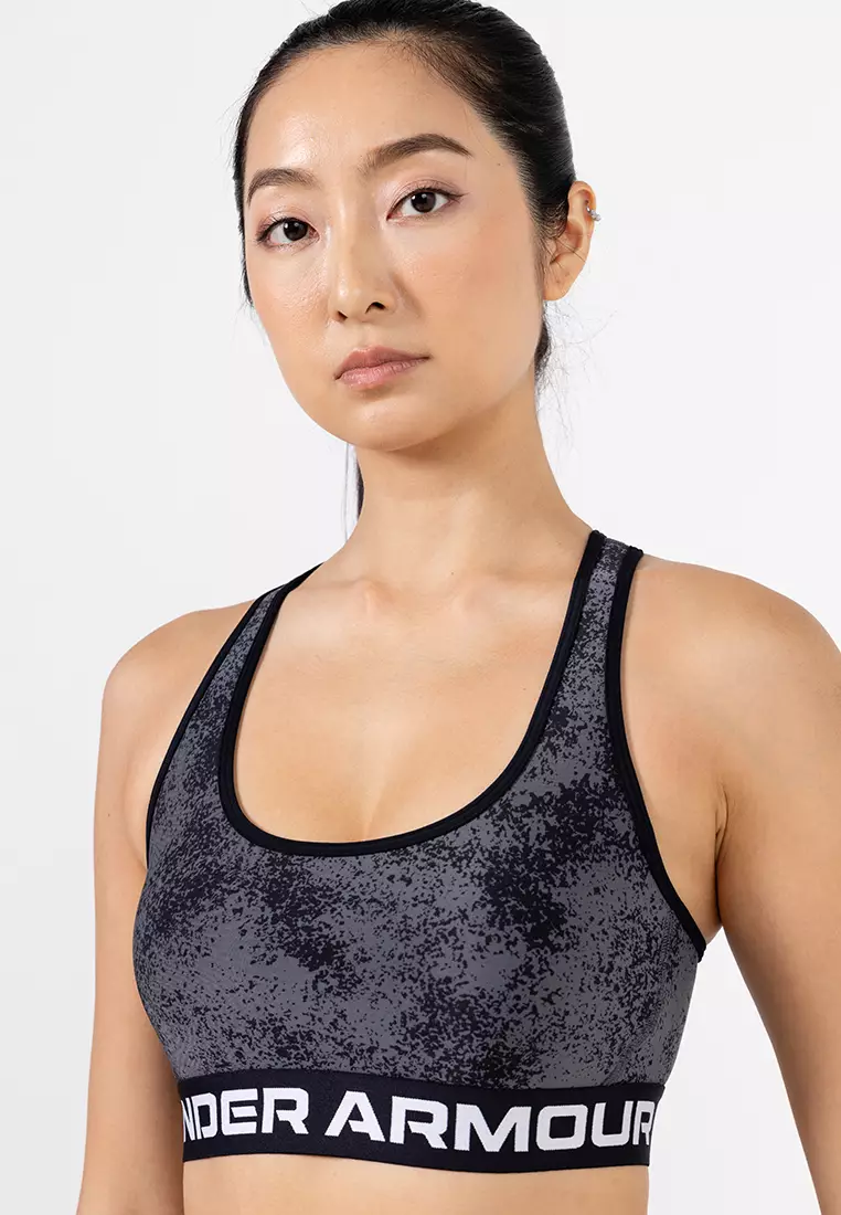 Armour Mid Crossback Printed Sports Bra