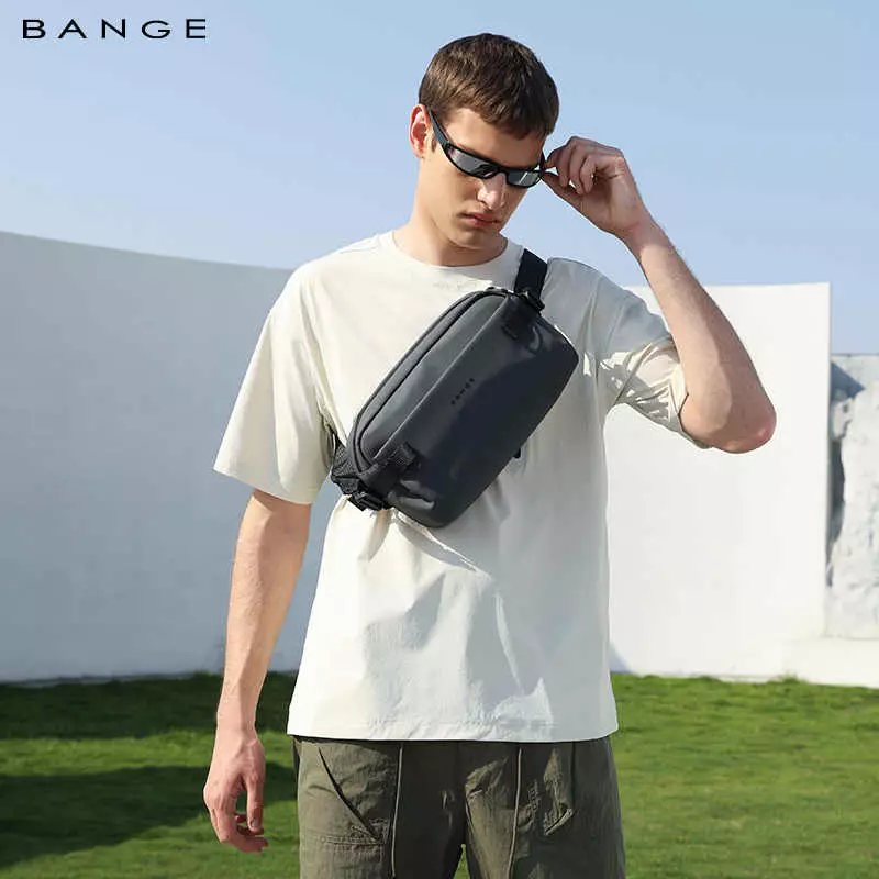 Bange BG7837 Tas Selempang Pria Crossbody Sling Bag - GREY