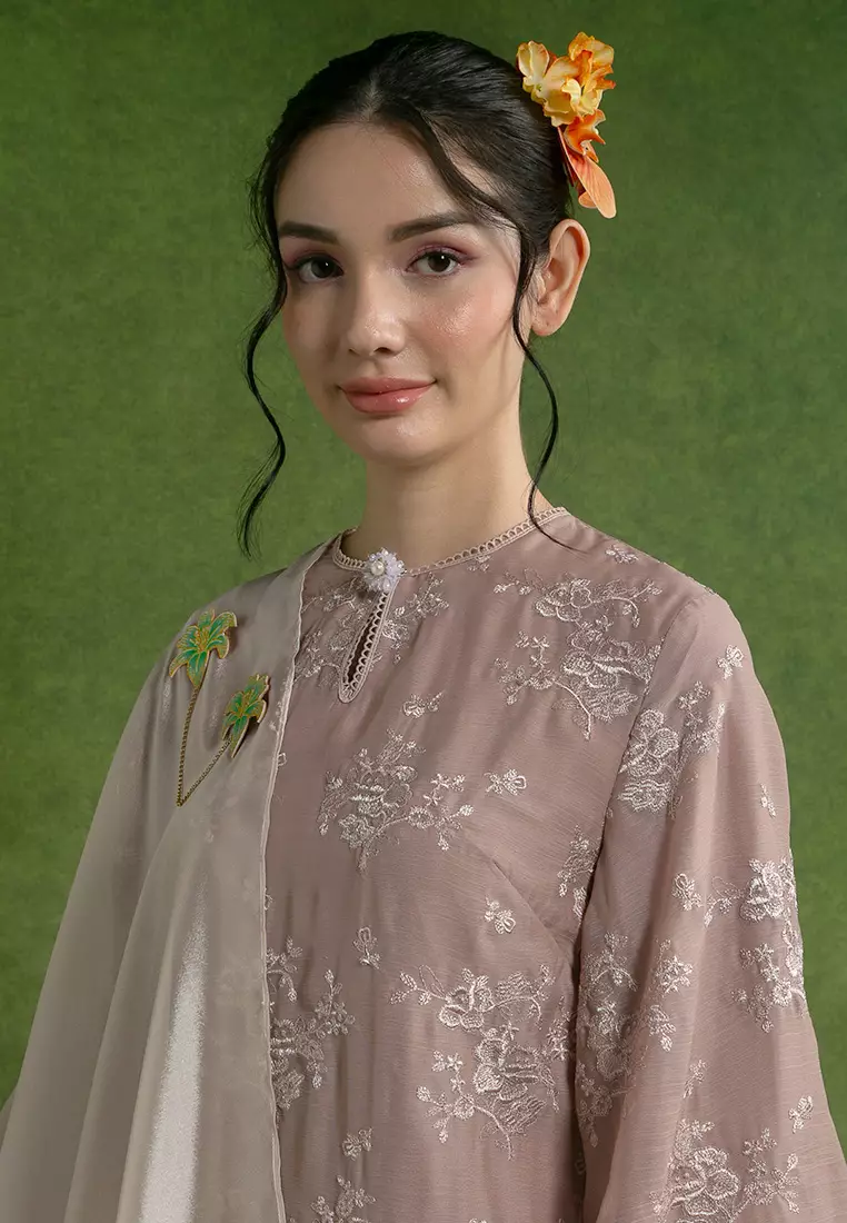 Mikaela Kurung Labuh with Shawl Set