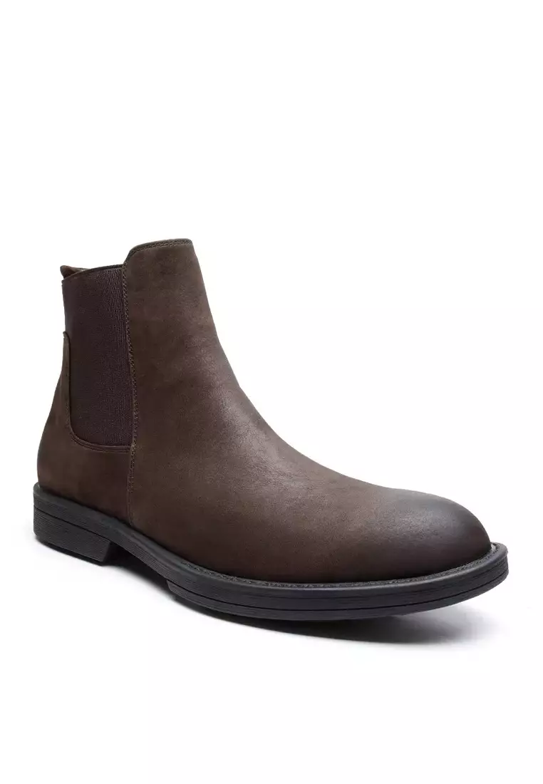 Dark Suede Chelsea boots