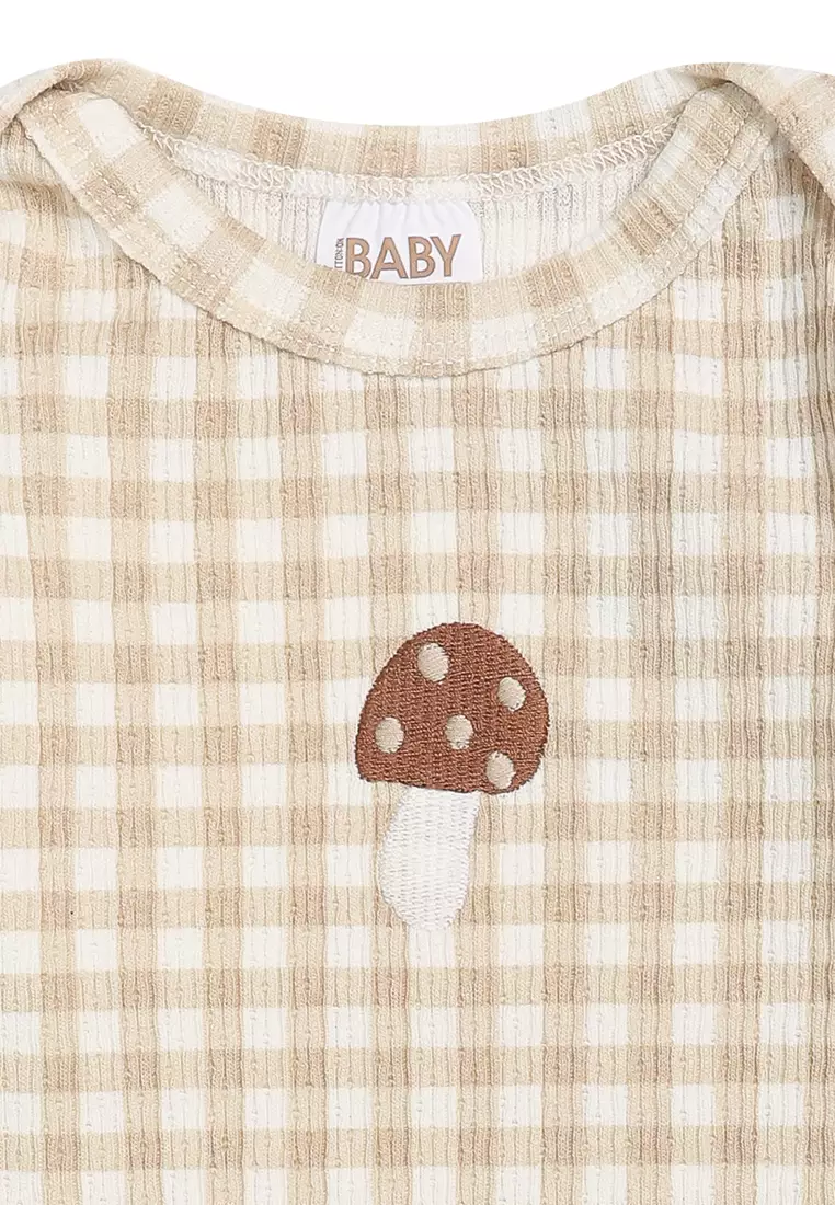 Organic Pointelle Long Sleeve Bubbysuit