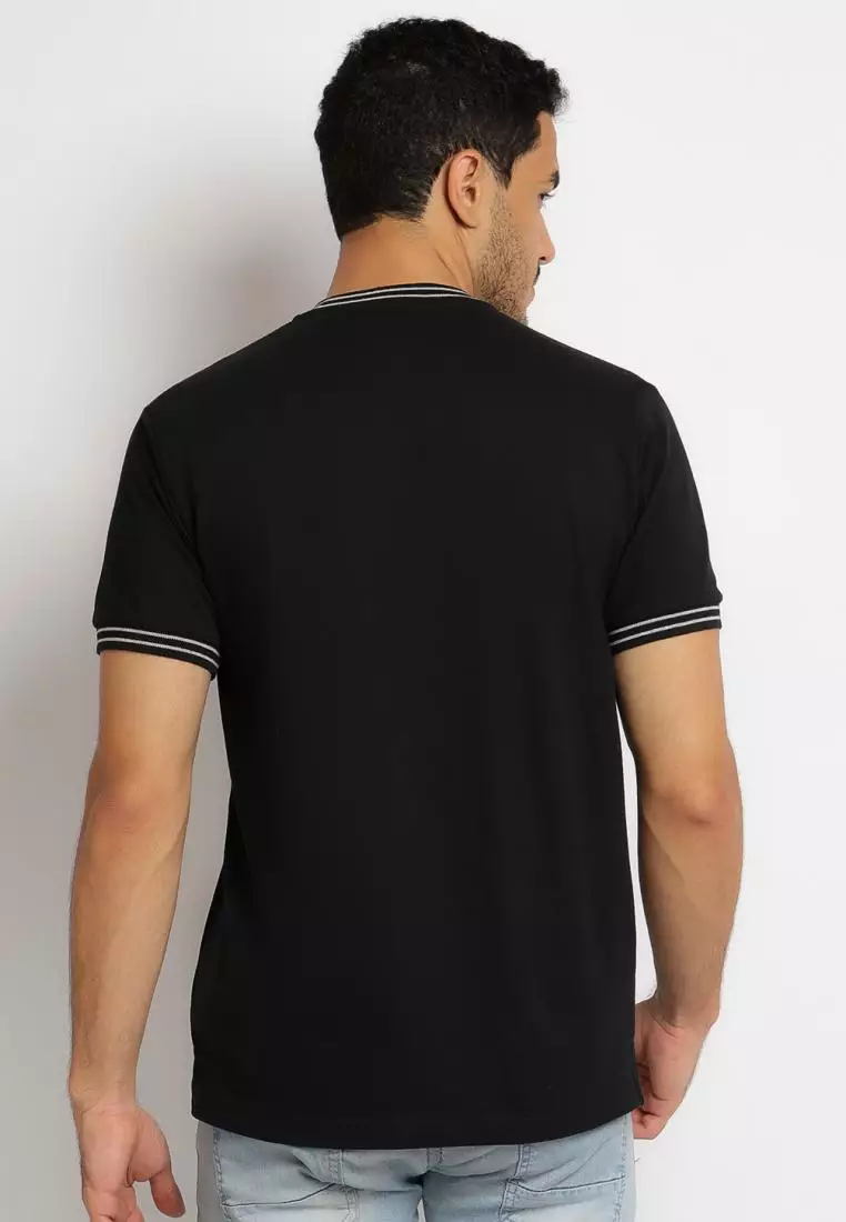 Matsuda Kaos Henley Pique Hino