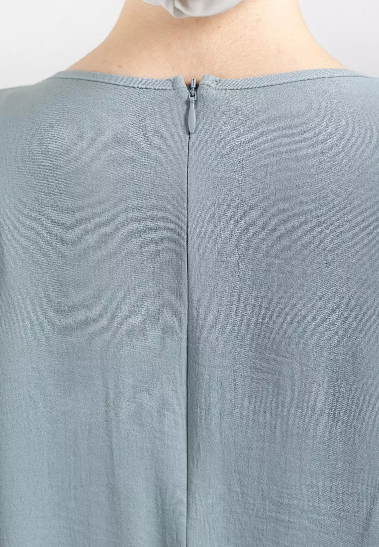 Laela One Set Abaya Light Blue