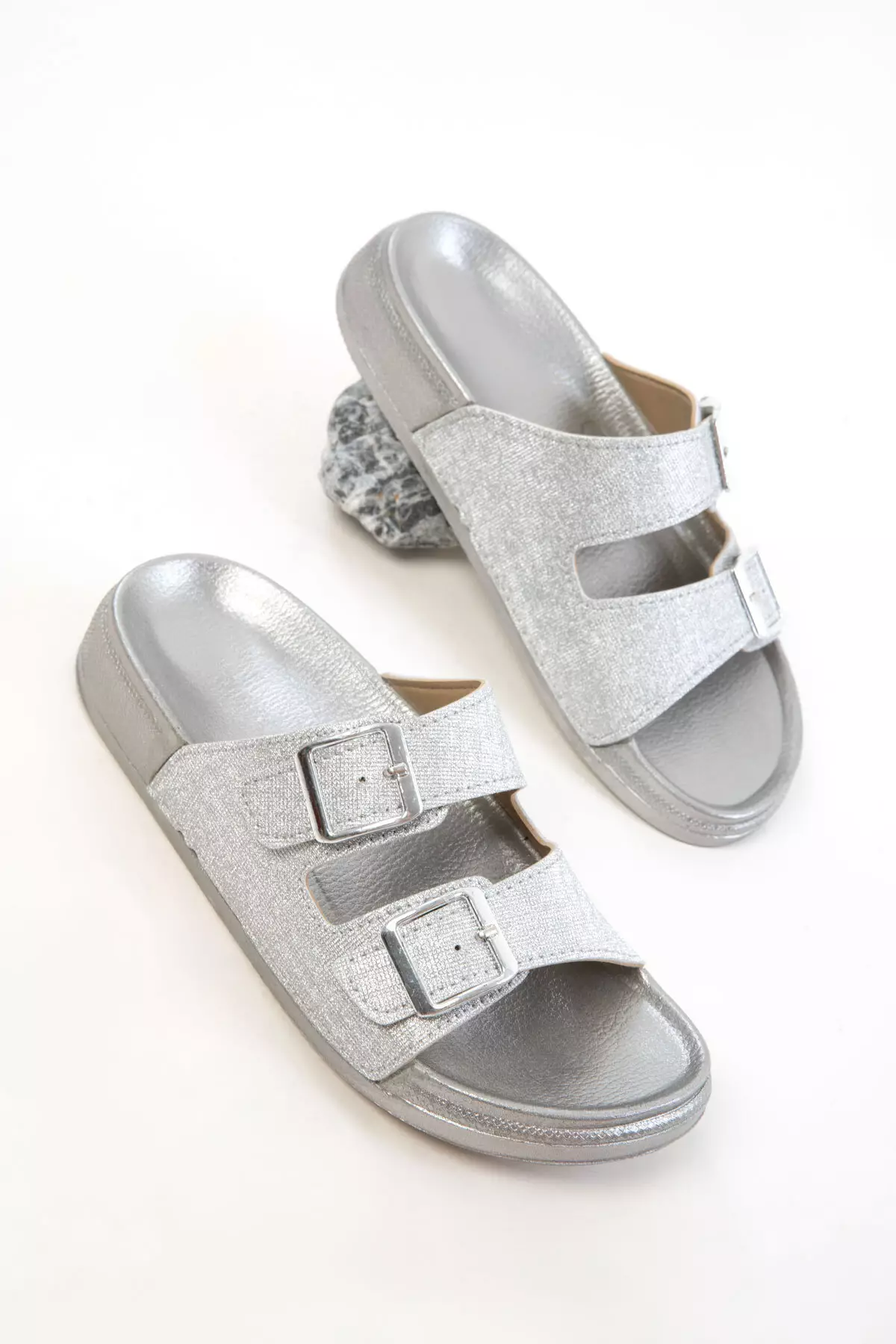 Silver Women's Slippers 20784
