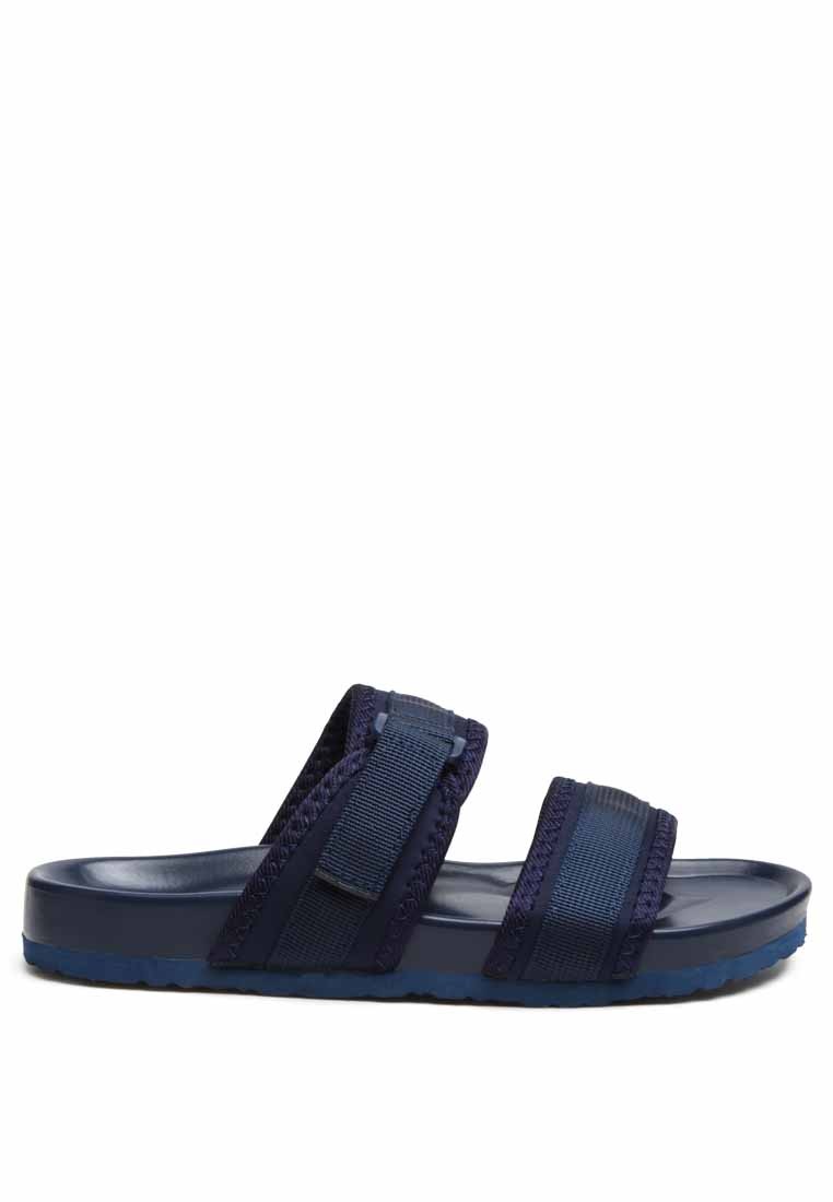 Casual Platform Slides in Blue