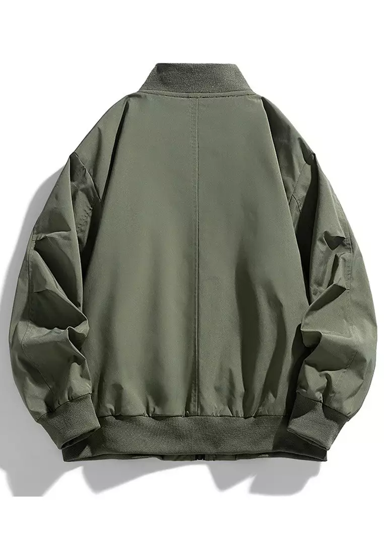 Stylish Bomber Jacket Baseball Coat