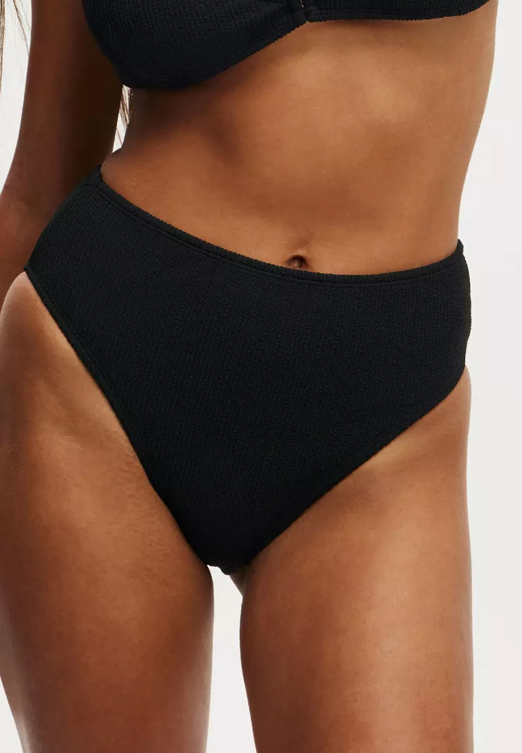 High Waisted Cheeky Bikini Bottom