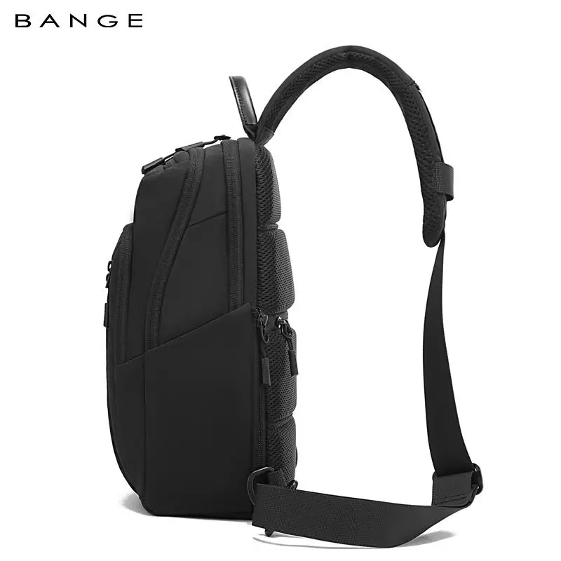 BANGE Tas Selempang Pria Waist Bag Pria Sling Bag Pria BG7868-Black