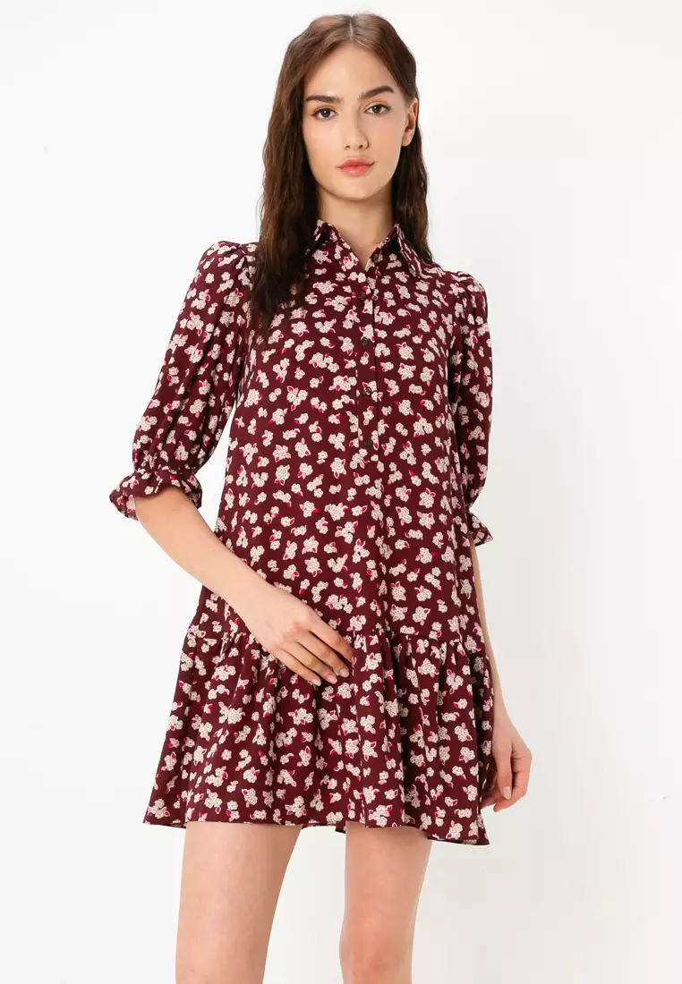 Kate Spade Red Crepe store A-line Lollipop Mini Short Casual Dress