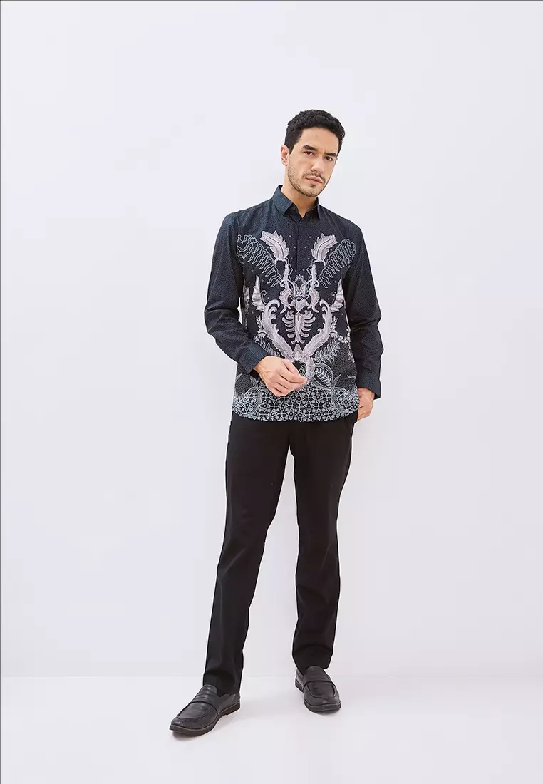 My Aksa Batik Pria Kemeja Panjang Archilles Alethea