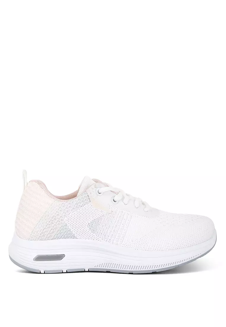 Discount on London Rag  shoes - SKU: White Contrasting Chunky Sneakers