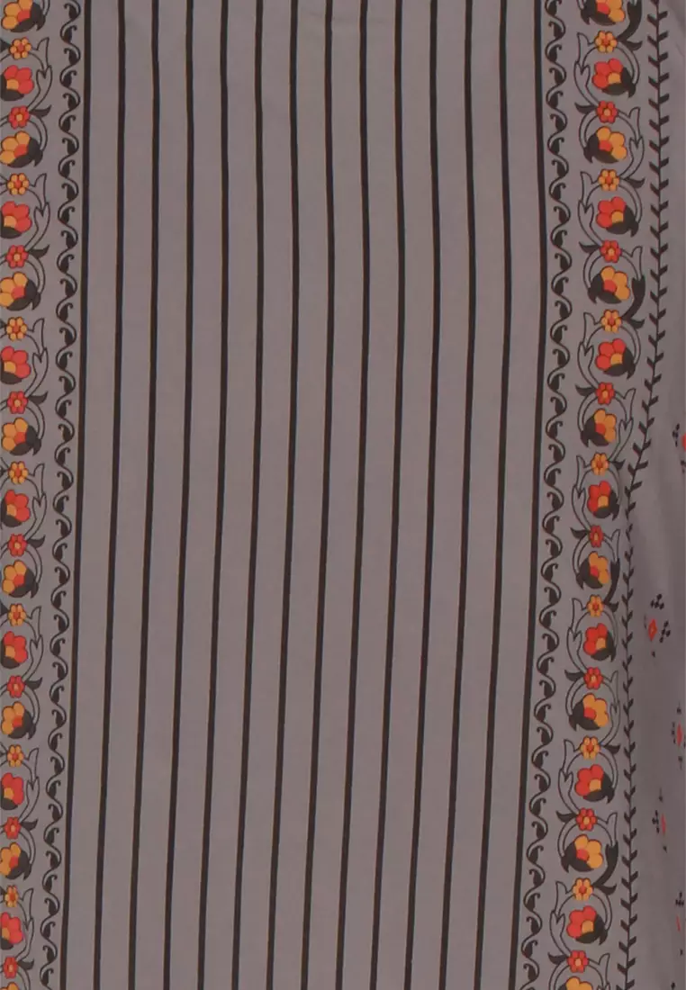 Le Reve 灰色公主线束腰连衣裙