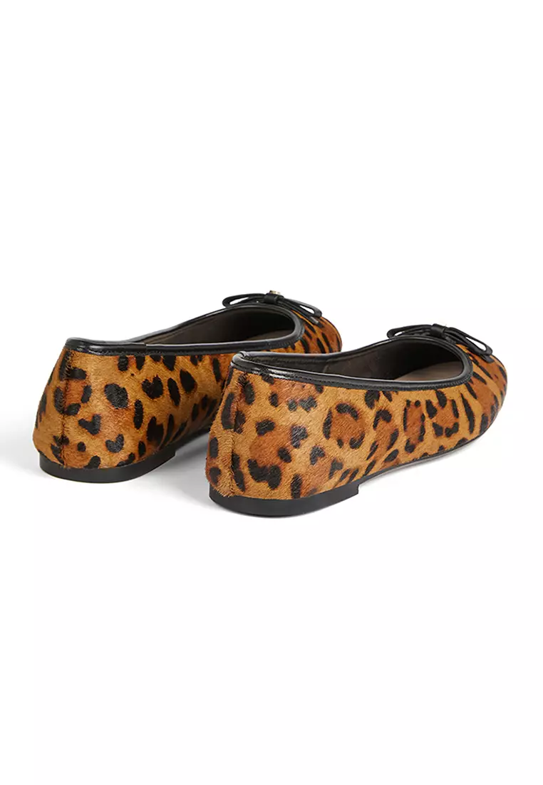 Buy TED BAKER Ted Baker Women s Imitation Leopard Bow Ballerina