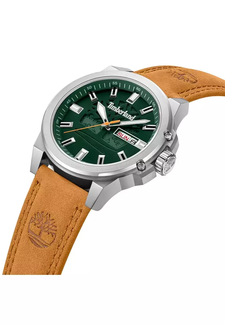 Men's Canfield Brown Leather Analog Watch TBL-TDWGB0040802