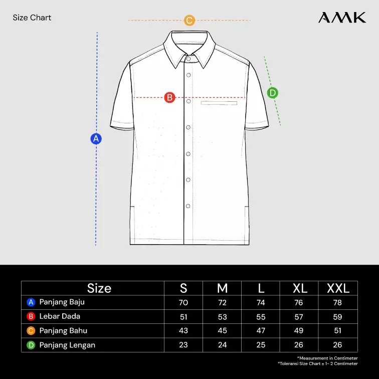 AMK Kemeja Batik Pria Lengan Pendek SHB Boelang Ss Olive