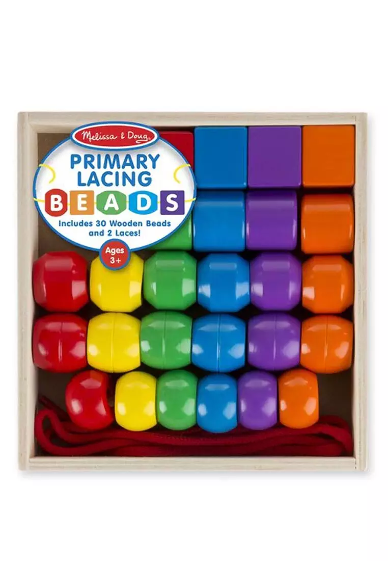 Buy Melissa & Doug Melissa & Doug Primary Lacing Beads Wooden Toy