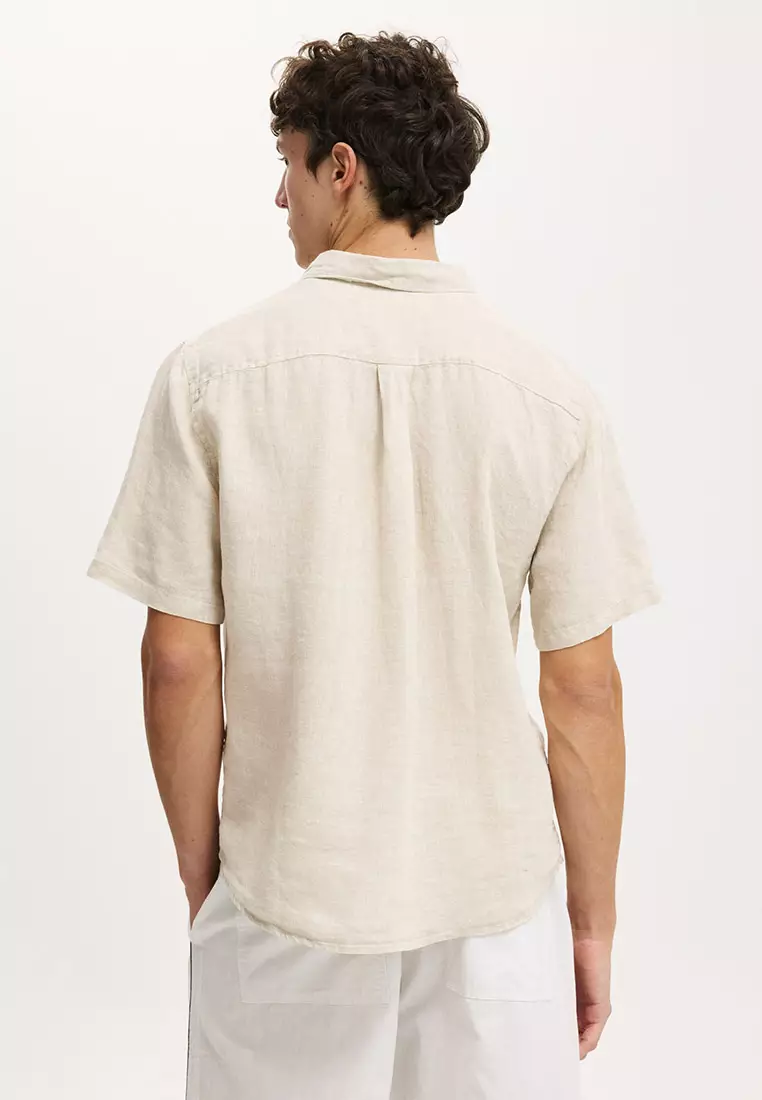 Relaxed Linen Short Sleeve Shirt