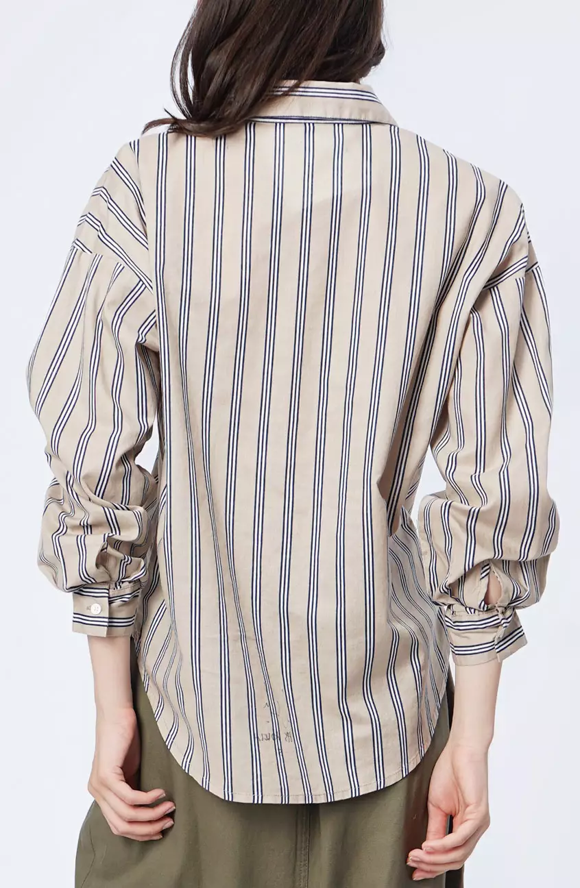 Kemeja Wanita Adeela Khaki Navy