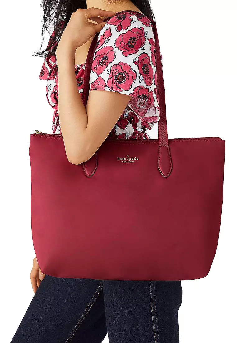 Kate spade hot sale red tote bag